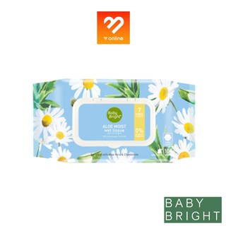 Boombeautyonline | (แท้) Baby Bright Aloe Moist Wet Tissue 100 Sheets เบบี้ไบร์ท อโลเวร่า มอยส์ เว็ท ทิชชูเปียก 100แผ่น