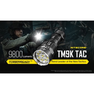 ไฟฉาย NITECORE TM9K TAC 9800 Lumens Built-In Battery (Non-Removable) ใช้ C-Type USB ชาร์จ