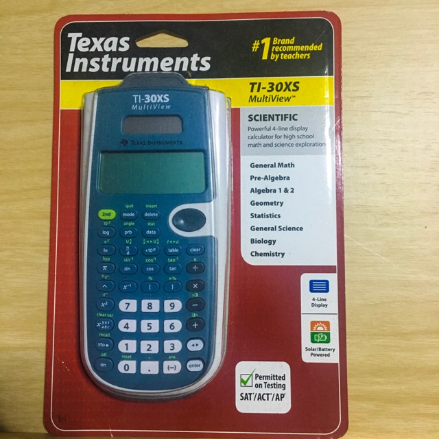 เครื่องคิดเลข TEXAS INSTRUMENTS (TI-30XS Multiview)