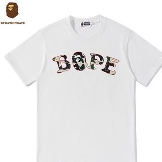 เสื้อยืดแขนสั้น ผ้าฝ้าย พิมพ์ลาย Bape ROCKY แฟชั่นฤดูร้อน สไตล์ฮิปฮอป สําหรับผู้ชาย