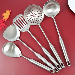 KITCHENWARE_NUMBER1 [พร้อมส่ง] ตะหลิวผัดอาหารสแตนเลสแท้