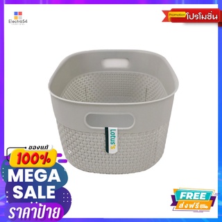 โลตัส ตะกร้าทรงรีมือจับกลางLOTUSS ROUND BASKET WITH HANDLE (M)