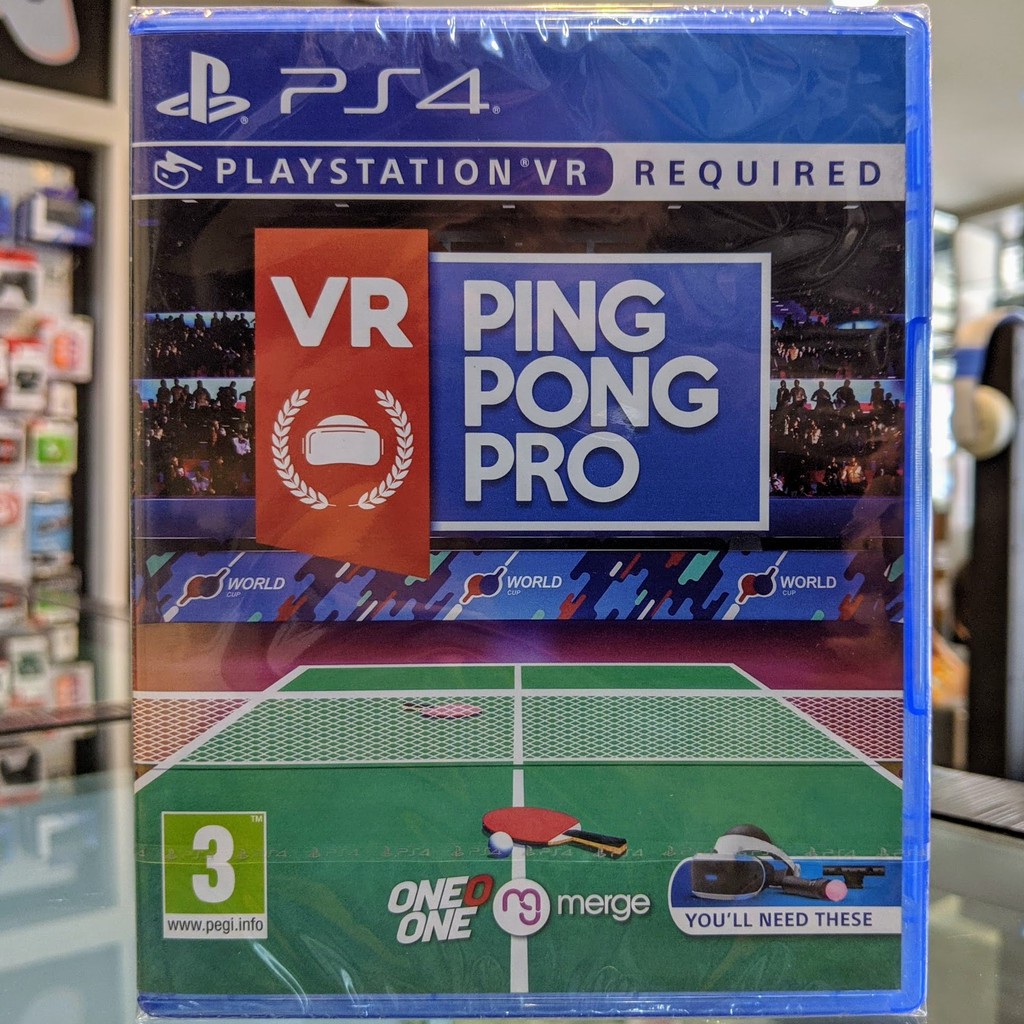 (ภาษาอังกฤษ) มือ1 VR Ping Pong Pro แผ่นเกม PS4 แผ่นPS4 (Playstation VR Required PSVR PS VR Game เกมV