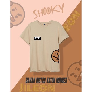 Bt21 SHOOKY เสื้อยืด ผ้าฝ้าย พรีเมี่ยม