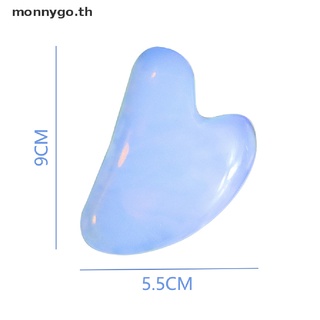 【monnygo】ลูกกลิ้งโอปอลธรรมชาติ สําหรับนวดใบหน้า กัวซา