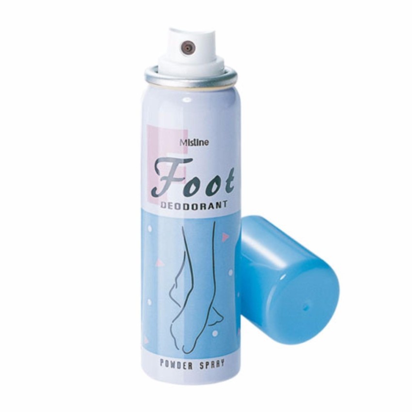 มิสทิน ฟุต พาวเดอร์ ดีโอโดเรนท์ สเปรย์มล. MISTINE-FOOT POWDER DEODORANT-SPRAY 60-ml. นำเข้า