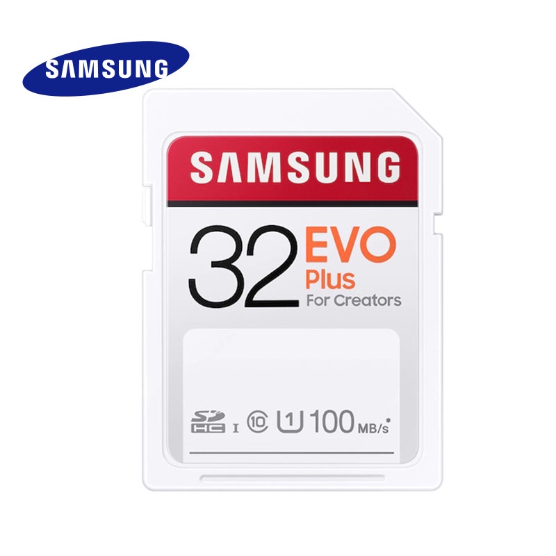 การ์ดหน่วยความจำSAMSUNG EVO Plus Memory Card Micro SD 100MBs 32GB 64GB 128GB 256GB Class 10 UHS