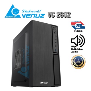 CASE (เคสเกมมิ่ง) VENUZ Micro ATX Computer Case VC2602 ไฟ RGB ประกัน 1ปี