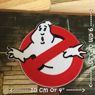 Ghost Buster ตัวรีดติดเสื้อ อาร์มรีด อาร์มปัก ตกแต่งเสื้อผ้า หมวก กระเป๋า แจ๊คเก็ตยีนส์ Movie Embroidered Iron on Patch