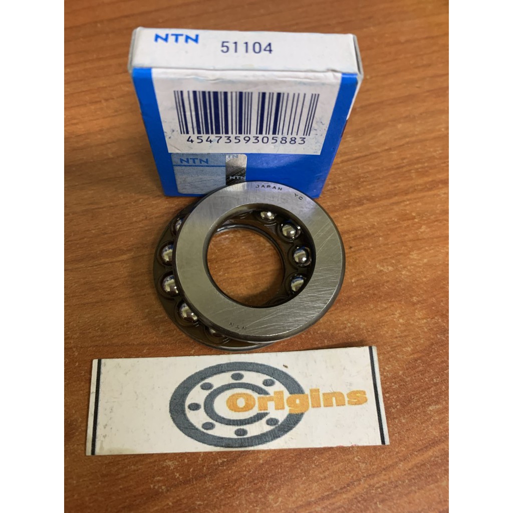 THRUST BEARING 51104 NTN ORIGINAL JAPAN DIMENSIONS 20 X 35 X 10