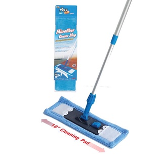 ม็อบไมโครไฟเบอร์ โพลี-ไบรท์ 681-01 ไม้ถูพื้น ไม้รีดน้ำ Microfiber Poly-Brite Mop 681-01