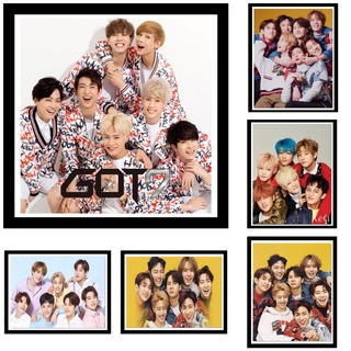 ครอสติสคริสตัล ปักครอสติส ภาพgot7 ขนาด 30 x 40 cm diamond painting ศิลปะ ของเล่น DIY สำหรับตกแต่งบ้าน ของขวัญ