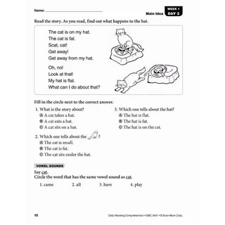 Evan Moor Daily Reading Comprehension Grade 1-6 พร้อมส่ง