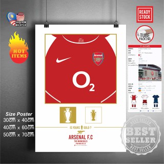 P12 โปสเตอร์ The Invincible 03/04 Arsenal FC สําหรับตกแต่งผนัง