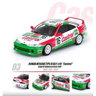 INNO64 1/64 : IN64-DC2-CA16 : Honda Integra Type-R (DC2) #16 Castrol Super N1 Endurance Race 1996