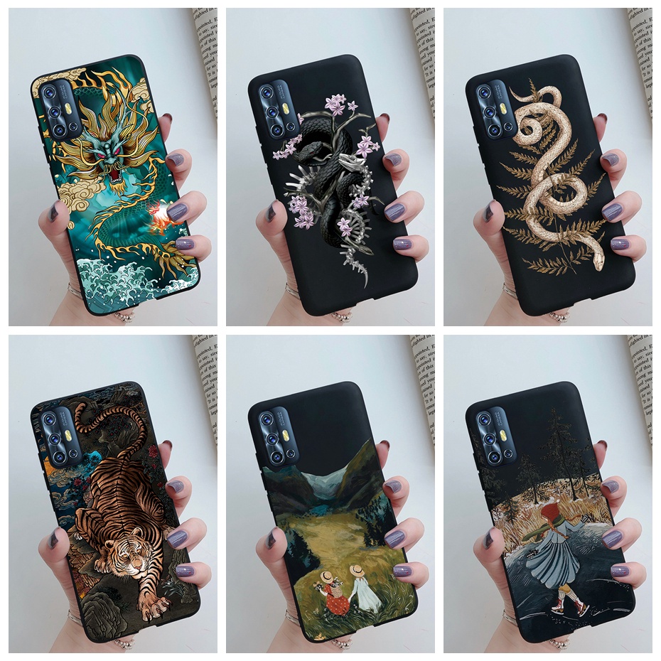 Vivo V17 V19 Neo V19 (Indonesia) S1 Pro เคสโทรศัพท์ ดีไซน์ใหม่ ลายมังกร ด้านหลัง ซิลิโคนนิ่ม เคสด้านหลัง