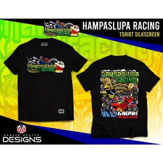 คอตต้อนคอกลมเสื้อยืดแขนสั้น ลาย Hampaslupa Racing สําหรับผู้ชาย และผู้หญิง ไซซ์ S - 4XLS-5XL