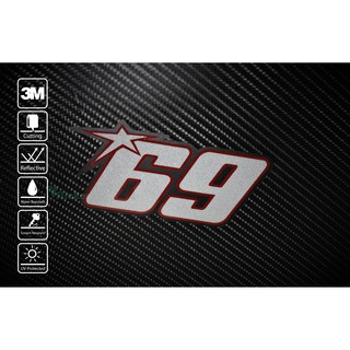 สติ๊กเกอร์ติดรถ Sticker Nicky Hayden 69/091