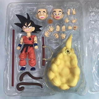 โมเดลฟิกเกอร์ Dragon Ball SHF PVC Somersault Cloud Son Goku ของเล่นสําหรับเด็ก