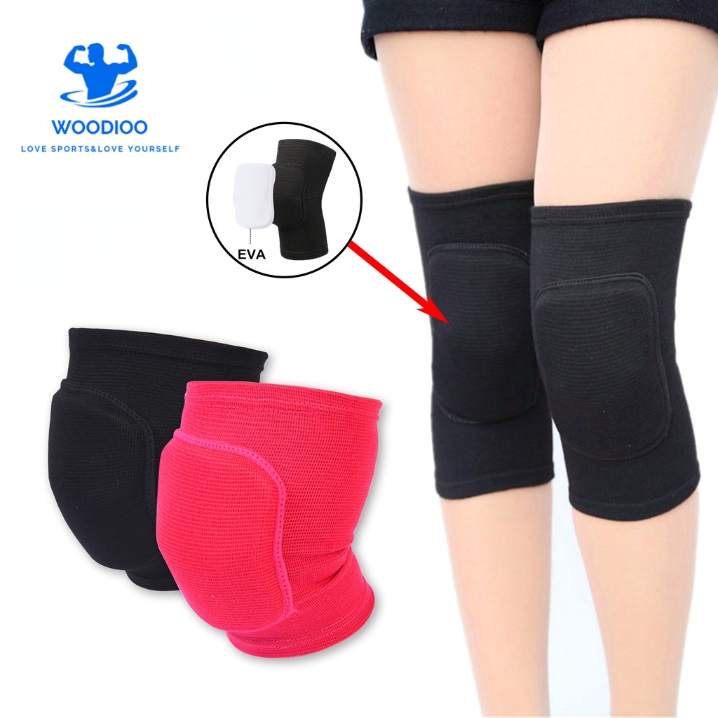 WOODIOO สนับเข่า ที่พยุงเข่า สนับเข่าฟองน้ำ สนับเข่ากันกระแทก กันบาดเจ็บ สำหรับฟุตบอล วอลเลย์บอล เต้นรำ