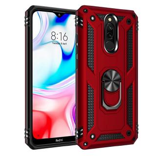 Colorful Case Xiaomi Redmi 8 / 8A Shockproof Cover Xiomi Redmi8 Finger Ring Holder Hard PC Phone Case Armor Casing