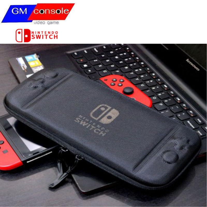 กระเป๋า NintendoSwitch/oled Slim Case สวิตซ์   เคสswitch รุ่นใหม่ สามารถป้องกันการกดทับปุ่ม ANALOG (BLACK)