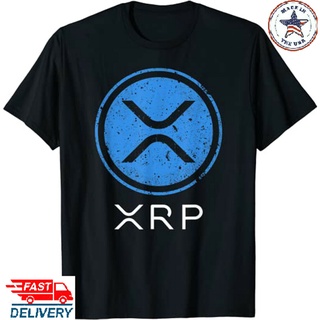 [COD]เสื้อยืด พิมพ์ลาย Crypto Currency Ripple Xrp Moon สําหรับผู้ชายS-5XL