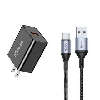 OWIRE สายชาร์จเร็วสุดสำหรับSamsung Fast Charging type C cable Wall Charger 18W Adapter for type-c
