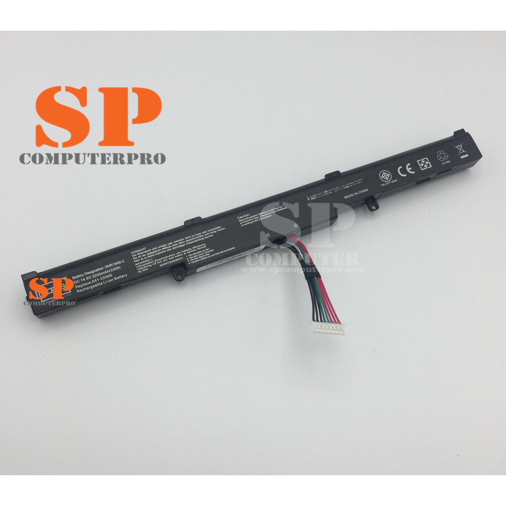 ASUS BATTERY แบตเตอรี่ของเทียบ Asus X550E X550D X550DP K550D K450J X550Z R510Z X450J A450J model : A41-X550E