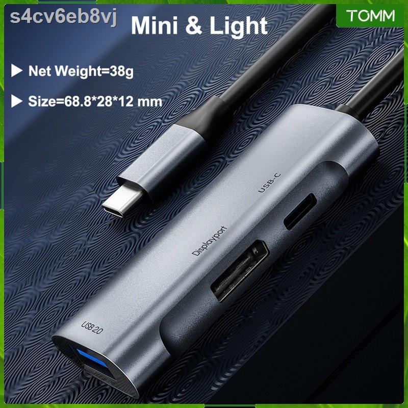 ﺴSlim Portable USB C to Display Type C Multiport Hub to DisplayPort 480Mbps 8K / 6K / 5K / 4K Output for Computer Table #5