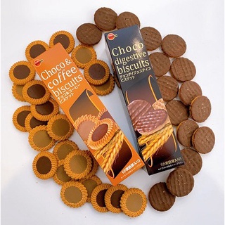 พร้อมส่ง!! บิสกิต รสช็อคโกแลตและรสกาแฟ BOURBON Choco&amp;Coffee / Digestive Biscuits บิสกิตจากญี่ปุ่น เบอร์บอน คุกกี้ในตำนาน