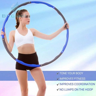 (คละสี) ฮูล่าฮูป แบบลูกคลื่น ลดหน้าท้อง น้ำหนักเบาพิเศษ Premium Hula Hoop โฟมแบบถอดประกอบได้