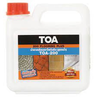 น้ำยาเคลือบเงาใสกันซึม TOA-200 1 ลิตรFLOORING PLUS WATERPROOFING TOA-200 1L