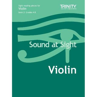 (โค้ดINCSM2Lลด70฿) Trinity Violin Sound at Sight Book 2: Grades 4-8 (9780571522323)