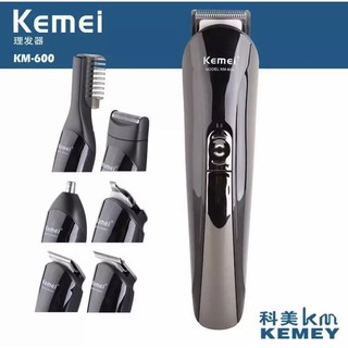 [ใส่โค้ด BOZH279 ลด 15%]KEMEI KM-600 แบตตาเลี่ยน ปัตตาเลี่ยนตัดผม เครื่องโกนหนวด เครา เครื่องตัดขนจมูก ขนหู ตัดแต่งเคราจ