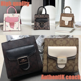 Outlet ของแท้ 🎀 Coach 7228 7227 7599 กระเป๋าสุภาพสตรีแบบพกพา/กระเป๋าเอกสาร/แผ่นเปียโนมินิ Tote