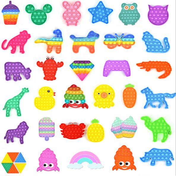Rtส่งจากไทย ของเล่นกดปุ่ม pop itถูกๆ pop it สายรุ้ง ของเล่นปอบอิด พับอิต ที่กดปุ่ม ป็อปอิต pop it สี่เหลี่ยม ปุ๋มกดของเ