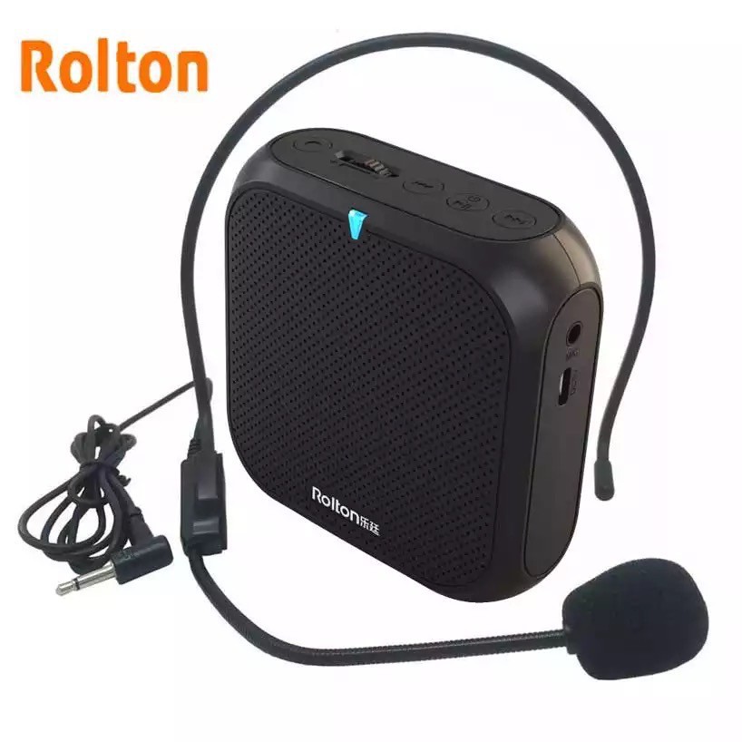 (ไมค์wireless,รองรับFM) Rolton K400FM ไมค์ลอย ไมค์ไร้สาย ไมค์ช่วยสอน ลำโพงพกพา ลำโพง ไมค์ลอย  K400 FM