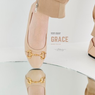 รองเท้าหนังแกะ รุ่น Grace Sand color (สีเบจ)