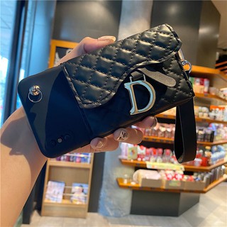 เคส Iphone 12 mini 11 pro max 5 5S 6 6S 7 8 PLUS X XR XS MAX Wallet Coin Purse card holder Girl Luxury Stand Flip Soft Leather Phone Case with strap การ์ดกระเป๋านุ่มพร้อมสายคล้องโทรศัพท์