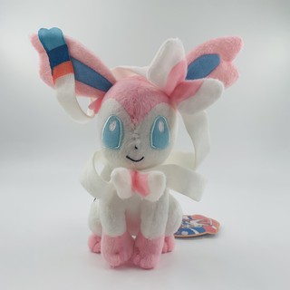 ตุ๊กตายัดนุ่น การ์ตูนโปเกม่อน Eevee Sylveon Kawaii ของเล่นสําหรับเด็ก