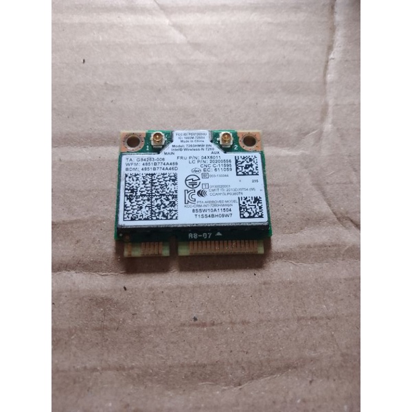 การ์ด Wifi Intel Centrino Wireless-N 7260 N7260 7260HMW SPS 747832-001