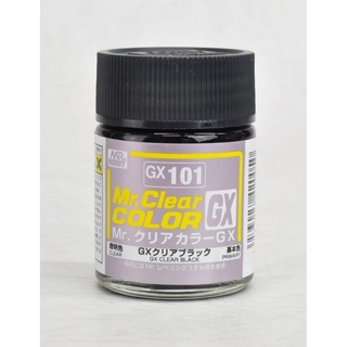 สีมิสเตอร์ฮอบบี้ GX101 CLEAR BLACK 18ML