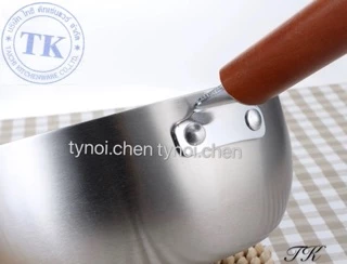 Taichi หม้อด้ามนอนสติ๊ก 18/20/22ซม. ด้ามไม้ หม้อด้ามญี่ปุ่น