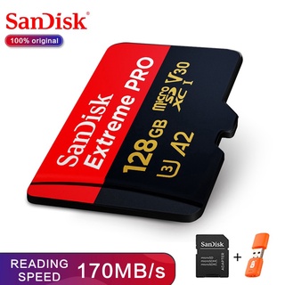 memory card microSDXC UHS-I 128GB microSDHC TF 170MB / s Class10 U3 with adapter