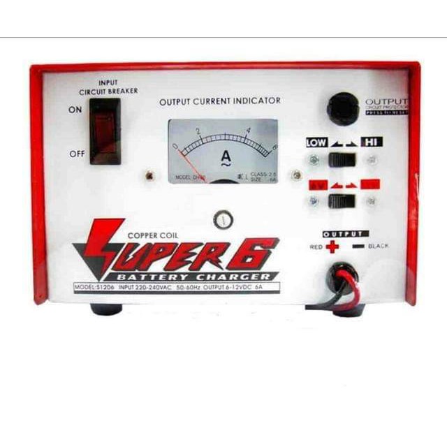 เครื่องชาร์จแบตเตอรี่ 12V6A SUPER