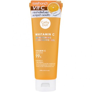 CATHY DOLL WHITAMIN C BRIGHTENING  CLEANSING GEL ไวท์ทามินซีไบรท์เทนนิ่งคลีนซิ่งเจล ขนาด 120ML