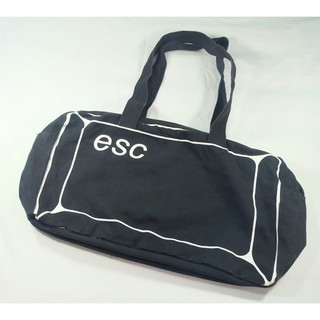 Compaq Duffle Bag Size 18" x 11" สีดำ มือสอง ของแท้