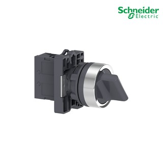 Schneider Electric - Selector switch,  ขนาด 22 mm, 2 ตำแหน่ง, แบบค้าง, สีดำ, 1NO_ XA2ED21 ที่ร้าน PlugOn