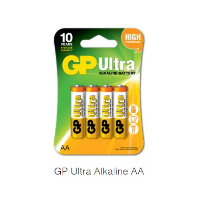 ถ่านไฟฉาย อัลคาไลน์ Alkaline Battery 2A-4A GP(Hongkong) Ultra Alkaline